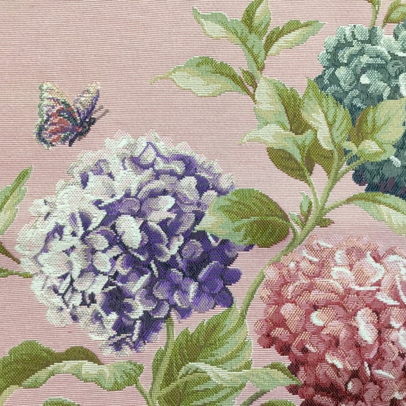 English Home Hydrangea Butterfly Pillowcase - Picture 2 of 4